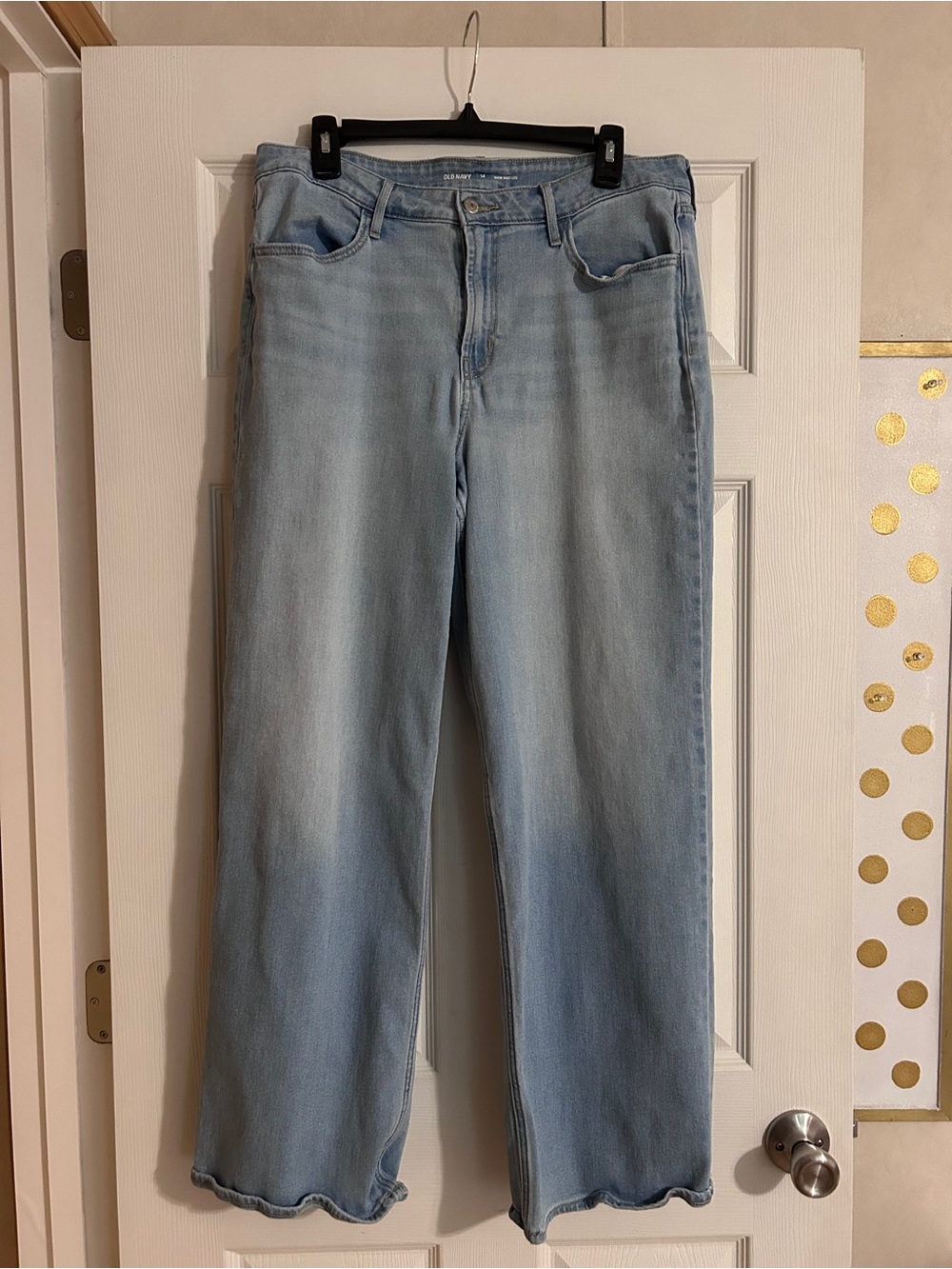 Old Navy Light Wash Wow Wide Leg Jeans